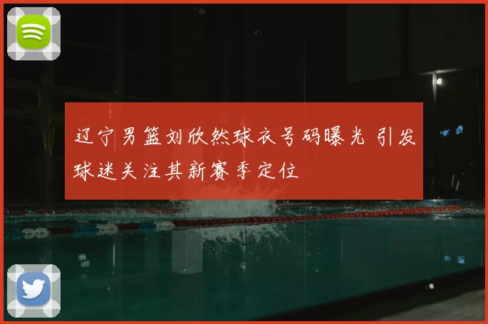 辽宁男篮刘欣然球衣号码曝光 引发球迷关注其新赛季定位